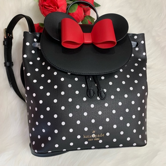 Disney Kate spade New York Minnie Mouse backpack & card holder - Picture 11 of 13
